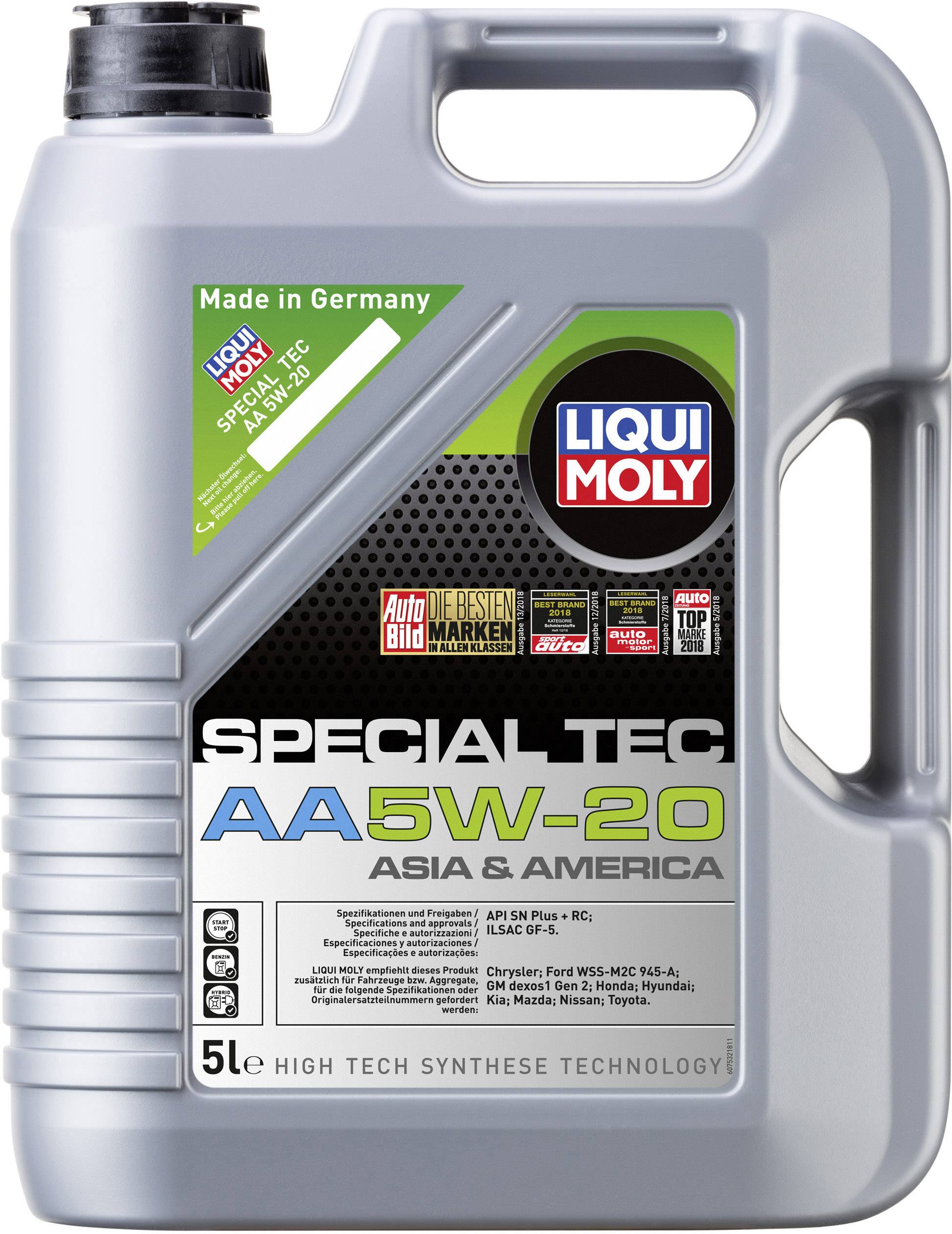 Liqui Moly 5W-20 Special Tec AA Engine Oil- 5L