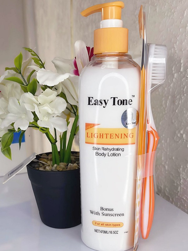 Easy Tone Lightening Skin-Rehydrating Body Lotion with Sunscreen – 16.5 oz (490 ml)