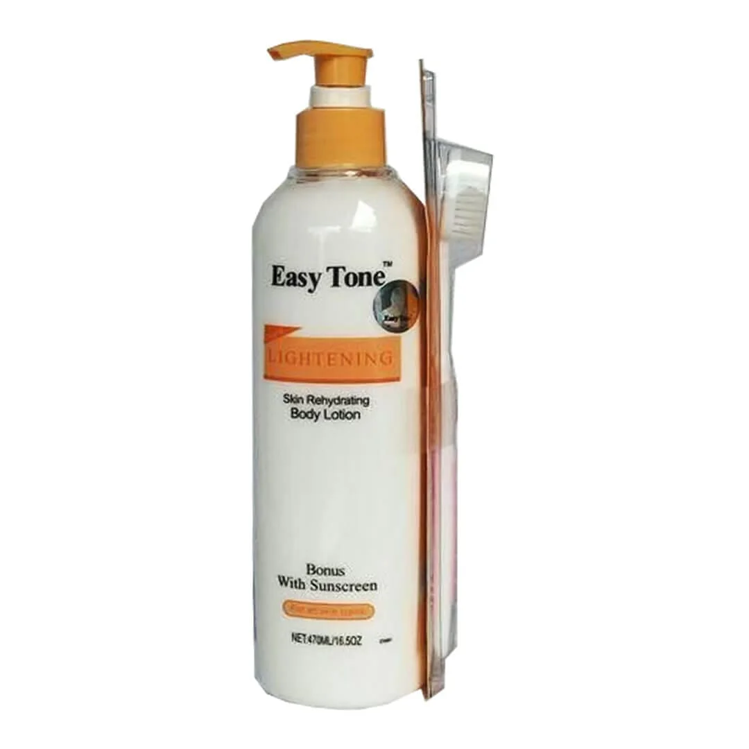 Easy Tone Lightening Skin-Rehydrating Body Lotion with Sunscreen – 16.5 oz (490 ml)