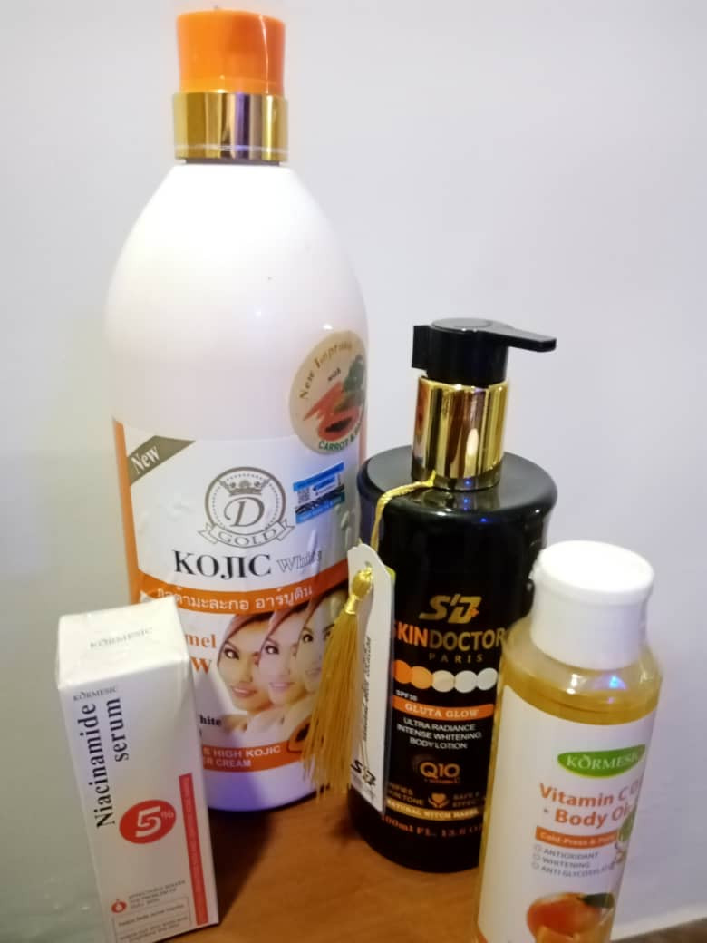 Ultimate Whitening & Gluta Glow Combo – Kojic, Q10, Vitamin C & Niacinamide Set