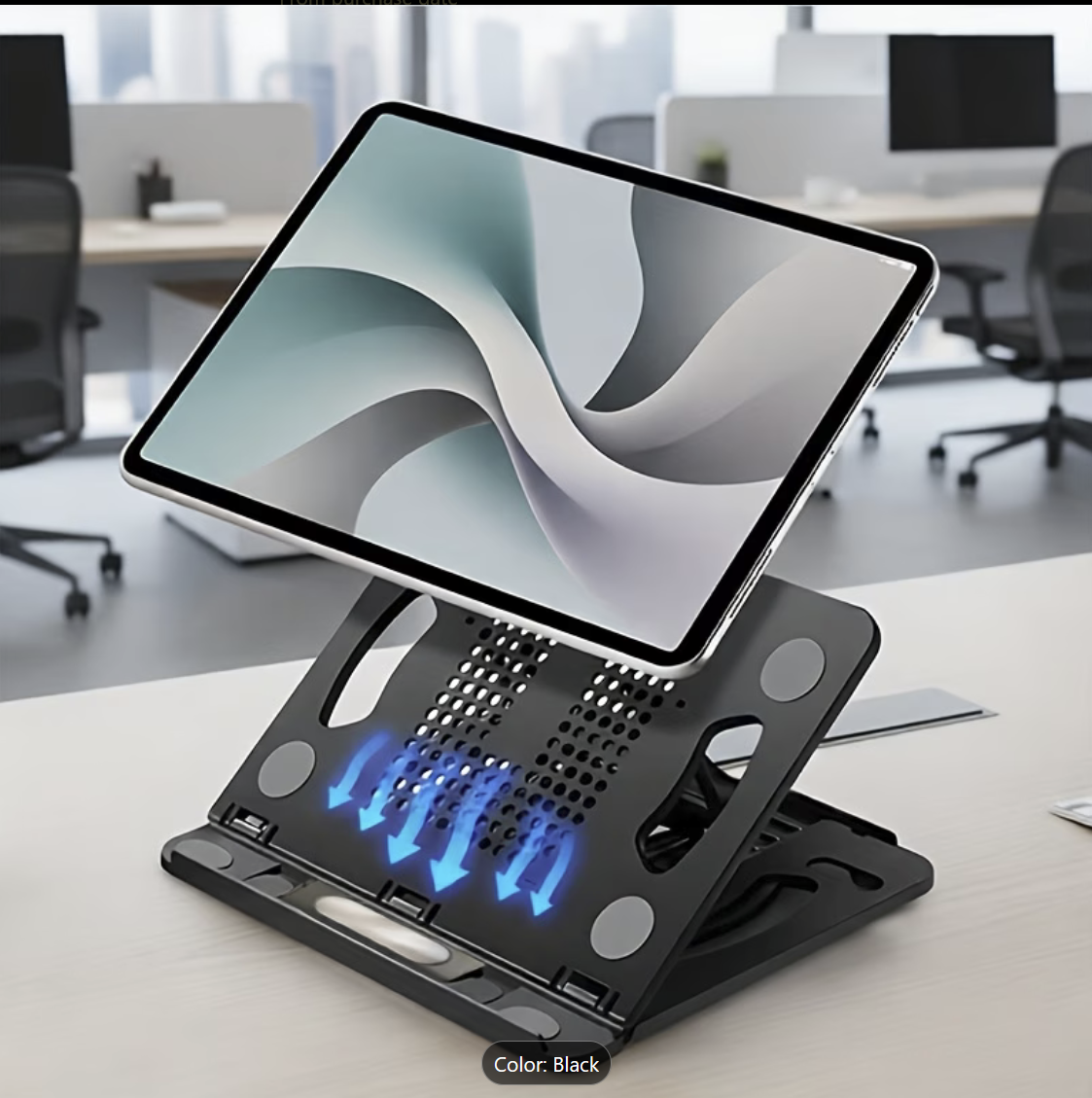 ABS Obsidian Black 360° Rotatable Tablet & Phone Stand