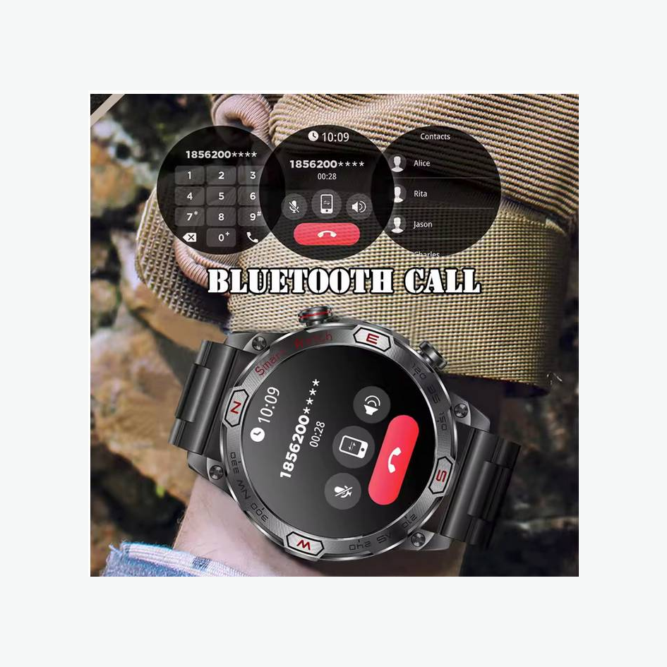 AMOLED Smart SmartWatch for Men with  Fitness Tracker, IP68 Waterproof, and Bluetooth Call